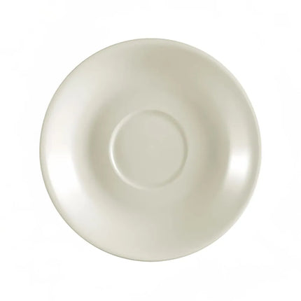 Đĩa Lót Tách Demitasse Tròn CAC Dòng REC 11.4 cm - Sứ Stoneware, Trắng American (REC-36)