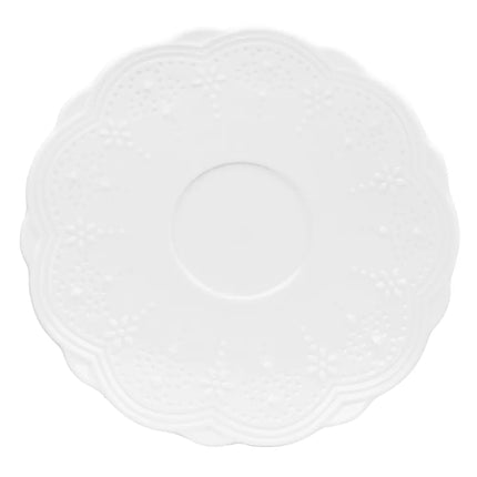 Đĩa Lót Tách Tròn 10 Strawberry Street VTNA-0009S Valentina 15.4 cm - Xương Sứ, Màu Trắng