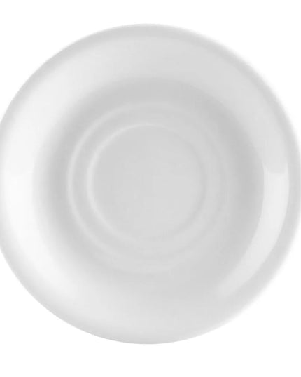 Đĩa Lót Tách Tròn CAC UVS-2 15.2 cm, Sứ, Trắng Sáng