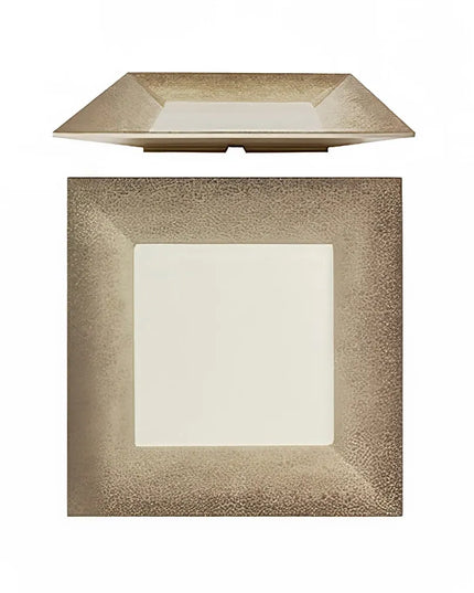 Đĩa Melamine Vuông Thunder Group SD3214J 35.6 cm, Màu Be
