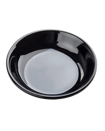 Đĩa Mini Tròn Nhựa Melamine Tablecraft 10311BK, 10.2 cm, Màu Đen