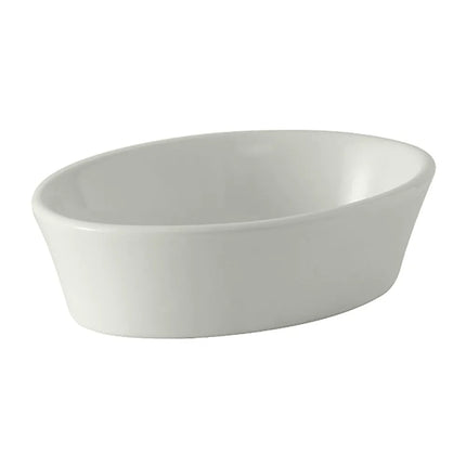 Đĩa Nướng Oval Tuxton BWK-060 210 ml Gốm Trắng