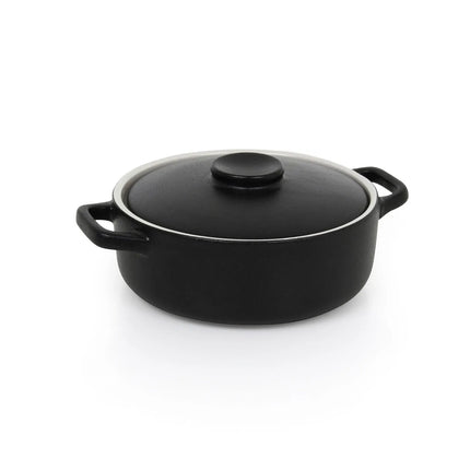 Đĩa Nướng Tròn Front of the House DBO132BKC21 Kiln® 620 ml Kèm Nắp Sứ Đen