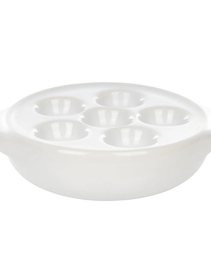 Đĩa Ốc Sên Browne 744041 Tròn 6 Lỗ Gốm Màu Trắng 13.5 cm