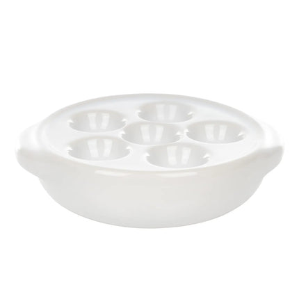 Đĩa Ốc Sên Browne 744041 Tròn 6 Lỗ Gốm Màu Trắng 13.5 cm