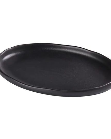 Đĩa Oval Ceramic Yanco NB-210 26.7 cm x 17.8 cm, Noble Black