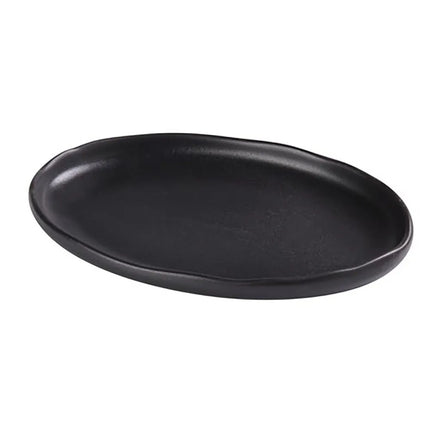 Đĩa Oval Ceramic Yanco NB-210 26.7 cm x 17.8 cm, Noble Black
