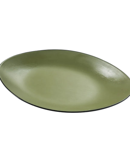 Đĩa Oval Melamine Yanco BM-211GR 29.2 cm x 17.8 cm Màu Xanh Lá