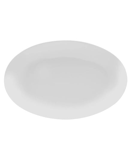 Đĩa Oval Mikasa Hospitality 34.9 cm Bistro Blanc - Sứ, Màu Trắng (5292233)