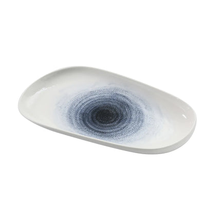 Đĩa Oval Yanco UN-413 Universe 34.3 x 19.1 cm - Sứ, Màu Xanh