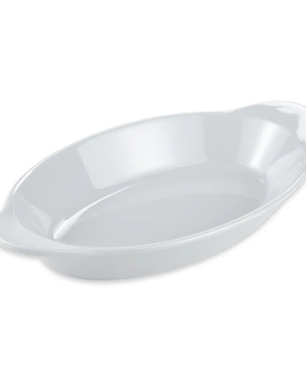 Đĩa Phụ Hình Oval GET SD-08-W 21.6 cm x 11.4 cm - Melamine Trắng