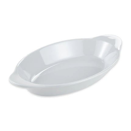 Đĩa Phụ Hình Oval GET SD-08-W 21.6 cm x 11.4 cm - Melamine Trắng