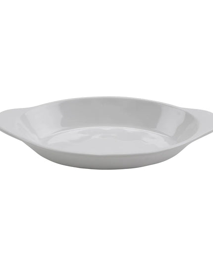 Đĩa Phụ Oval GET SD-08-AM-W 21.6 cm x 11.4 cm - Melamine, Màu Trắng