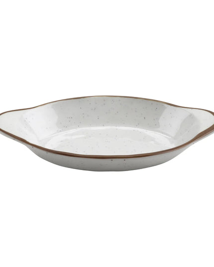 Đĩa Phụ Oval GET SD-08-RM 21.6 cm x 11.4 cm - Melamine, Rustic Mill