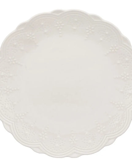 Đĩa Phụ Tròn 10 Strawberry Street Dòng Valentina 20.5 cm - Sứ Xương, Trắng (VTNA-0004)