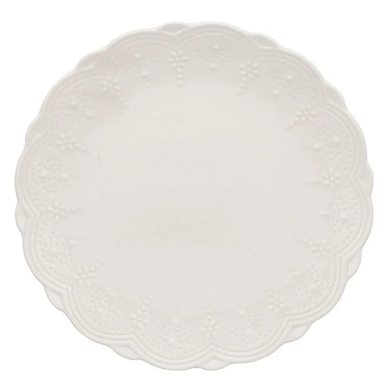 Đĩa Phụ Tròn 10 Strawberry Street Dòng Valentina 20.5 cm - Sứ Xương, Trắng (VTNA-0004)
