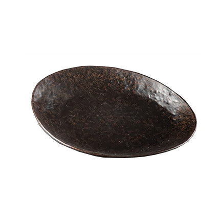 Đĩa Phục Vụ Oval Nhựa Melamine Tablecraft 11518, 22.9 x 19.7 cm, Màu Nâu
