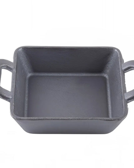 Đĩa Phục Vụ Vuông Mini Tablecraft CW30150 Gang Đúc Có Tay Cầm 355 ml 12.7 cm x 12.7 cm