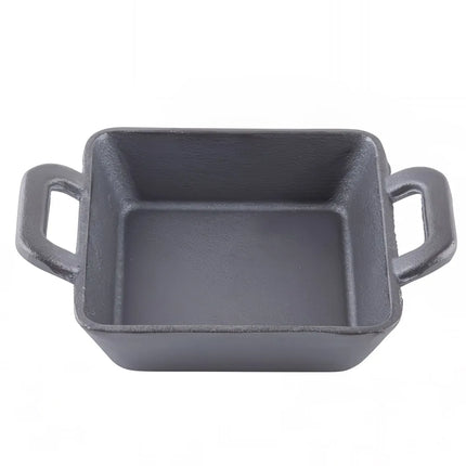 Đĩa Phục Vụ Vuông Mini Tablecraft CW30150 Gang Đúc Có Tay Cầm 355 ml 12.7 cm x 12.7 cm