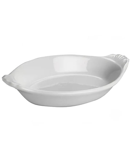 Đĩa Rarebit/Au Gratin Bầu Dục Hall China HL5210ABWA 295 ml Sứ Trắng Sáng