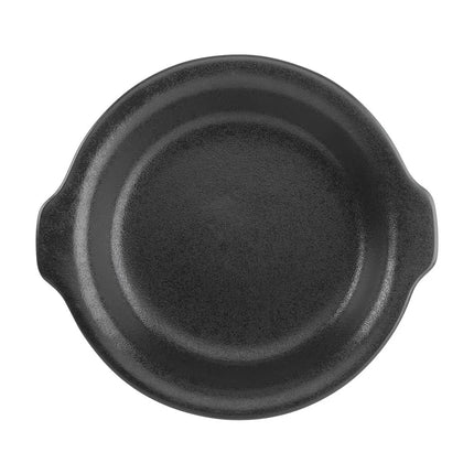 Đĩa Rarebit/Au Gratin Foundry Tròn Hall China HL5130AFCA 295 ml Sứ Đen
