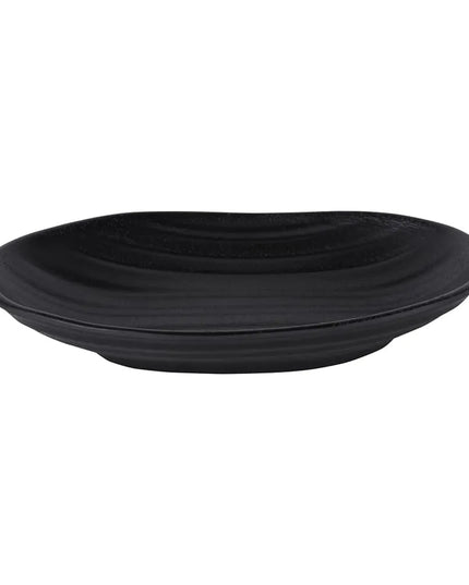 Đĩa Salad Bầu Dục Nhựa Melamine Elite Global Solutions 18.4 x 11.4 cm - Đen (JW7307-B)
