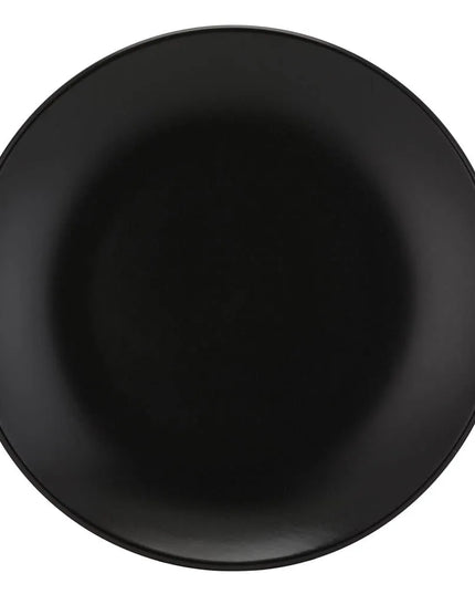 Đĩa Salad Stoneware Tròn 10 Strawberry Street Wazee Matte WM-4-BLK 19.7 cm, Màu Đen