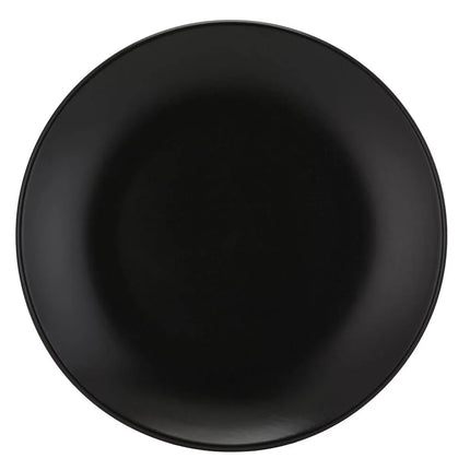 Đĩa Salad Stoneware Tròn 10 Strawberry Street Wazee Matte WM-4-BLK 19.7 cm, Màu Đen