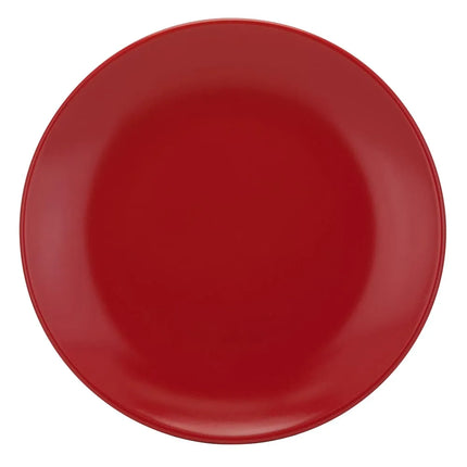 Đĩa Salad Stoneware Tròn 10 Strawberry Street Wazee Matte WM-4-RED 19.7 cm, Màu Đỏ