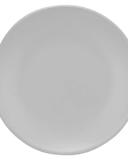 Đĩa Salad Stoneware Tròn 10 Strawberry Street Wazee Matte WM-4-WHT 19.7 cm, Màu Trắng