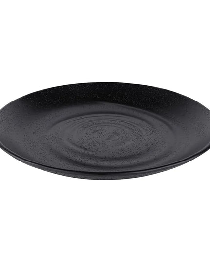 Đĩa Salad Tròn Elite Global Solutions Nhựa Melamine 19.7 cm, Màu Đen (JW7007-B)