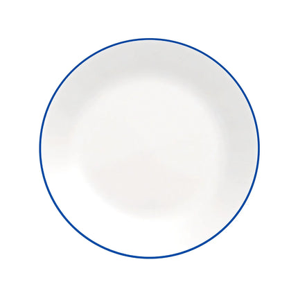 Đĩa Salad Tròn Essentials Corelle 1151598 21.6 cm - Thủy Tinh Vitrelle®, Trắng Sáng Nhất Viền Xanh