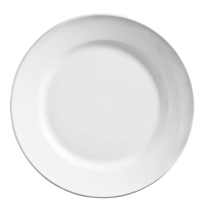 Đĩa Sứ Tròn Libbey 840-405R-22 14 cm Vành Rộng, Trắng Sáng, Porcelana