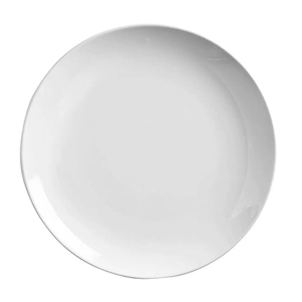 Đĩa Sứ Tròn Libbey 840-420C 18.4 cm, Kiểu Coupe, Màu Trắng Sáng, Porcelana