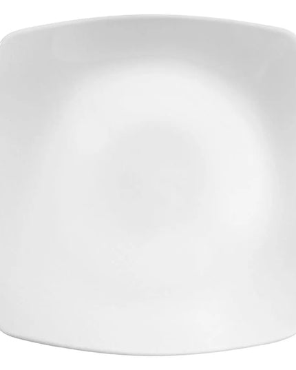 Đĩa Sứ Vuông Libbey 840-463S 20.3 cm, Kiểu Coupe, Màu Trắng Sáng, Porcelana