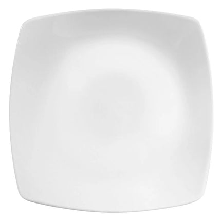 Đĩa Sứ Vuông Libbey 840-463S 20.3 cm, Kiểu Coupe, Màu Trắng Sáng, Porcelana