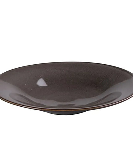 Đĩa Súp/Salad Tròn Yanco PK-411 29.2cm - Gốm, Màu Xám