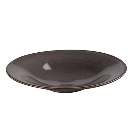 Đĩa Súp/Salad Tròn Yanco PK-411 29.2cm - Gốm, Màu Xám