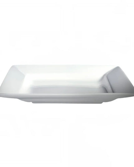 Đĩa Súp Sâu Vuông Cameo China 710-102 25.4 cm - Gốm Sứ, Trắng