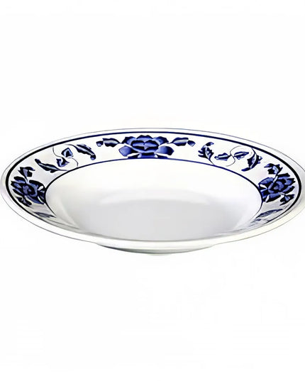 Đĩa Súp Tròn Melamine Thunder Group 1106TB Lotus 15.2 cm Trắng/Xanh