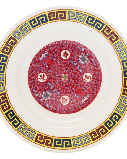 Đĩa Súp Tròn Thunder Group 1109TR Longevity 23.5cm - Nhựa Melamine, Đỏ/Trắng