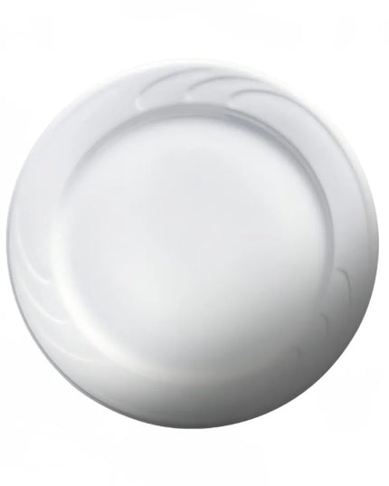 Đĩa Súp Tròn Viền Nổi Bostonian Cameo China 30.5 cm - Sứ Ceramic, Trắng (301-121)