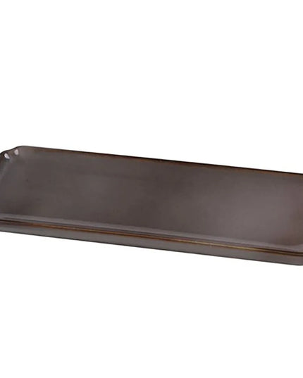 Đĩa Sushi Chữ Nhật Ceramic Yanco PK-514 35.6 cm x 10.2 cm, Xám