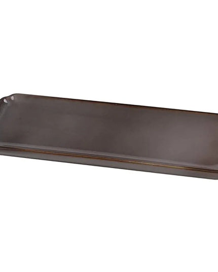 Đĩa Sushi Chữ Nhật Gốm Yanco PK-513 33 x 13.3 cm, Xám