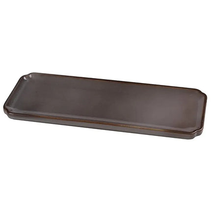 Đĩa Sushi Chữ Nhật Gốm Yanco PK-513 33 x 13.3 cm, Xám