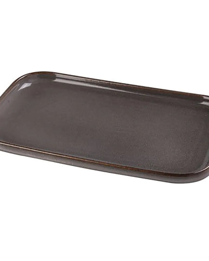 Đĩa Sushi Chữ Nhật Yanco PK-512 30.5 x 19.1 cm, Gốm, Xám