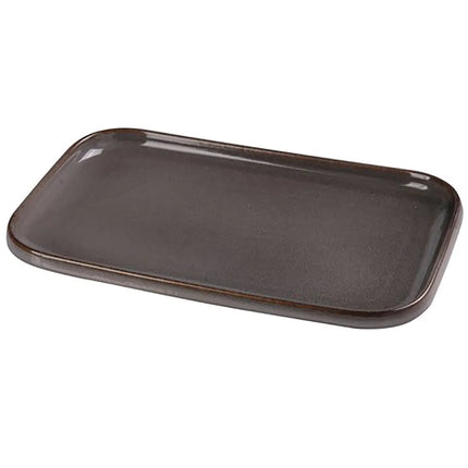 Đĩa Sushi Chữ Nhật Yanco PK-512 30.5 x 19.1 cm, Gốm, Xám
