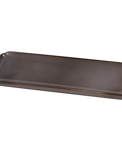Đĩa Sushi Chữ Nhật Yanco PK-515 38.7 cm x 15.2 cm - Gốm, Xám