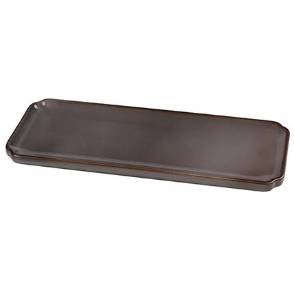 Đĩa Sushi Chữ Nhật Yanco PK-515 38.7 cm x 15.2 cm - Gốm, Xám