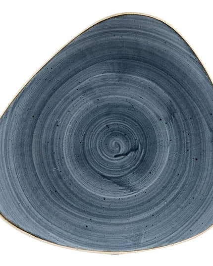 Đĩa Tam Giác Churchill Stonecast® Lotus 22.9 cm - Gốm, Blueberry (SBBSTR91)